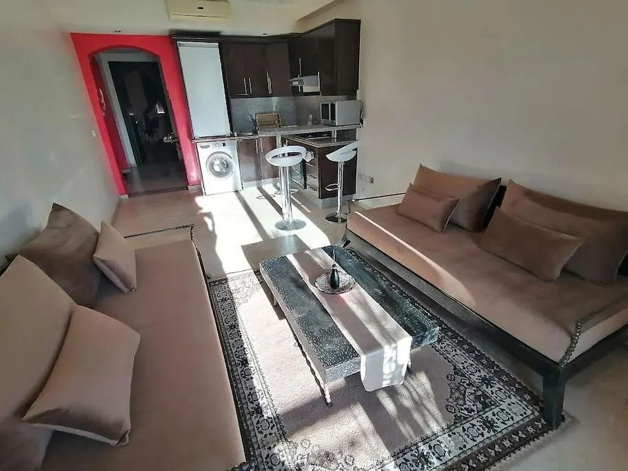 Lägenhet Appartement Gueliz Avec Piscine Et Salle De Sport Marrakesh Marocko